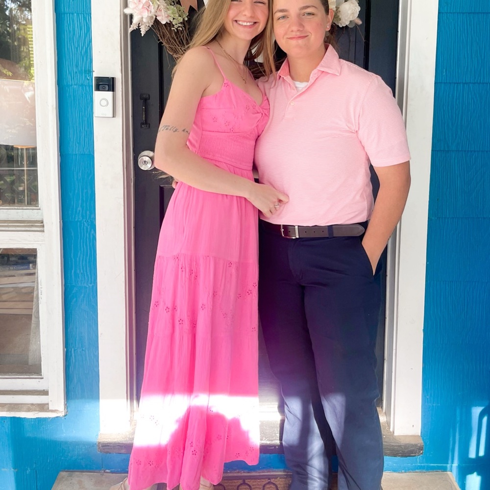 Hollister Pink Maxi Dresss🌸🐣